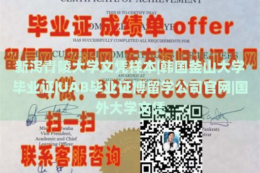 新泻青陵大学文凭样本|韩国釜山大学毕业证|UAB毕业证博留学公司官网|国外大学文凭